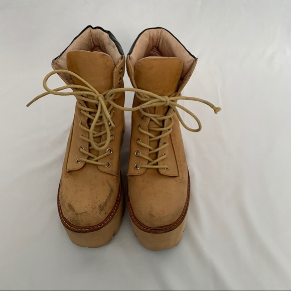 Jeffrey Campbell Nirvana Timberland Platform Boots Sz 9.5 - Picture 7 of 9